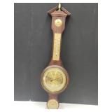 Vintage Banjo Style  Weather Barometer