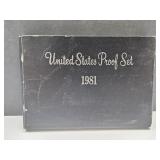 1981 US Mint Proof Set Coins