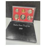 1980 US Mint Proof Set Coins