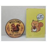 NEW Squirrel Metal Signs See Sizes