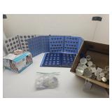 4 Coin Books & 40 Coin Containers
