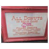 From Anderson Ind Duncan Donuts Sign 45 x 34"