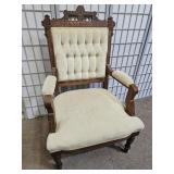 Antique Victorian Eastlake Armed Parlor Chair
