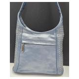 NEW  Blue Dawli USA Leather Purse  10 - 11' w