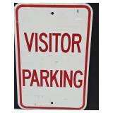 VISITOR M etal Sign 12 x 18"