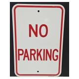 NO PARKING Metal Sign 12 x 18"