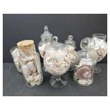 SeaShell Collection is Glass Jars