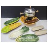 Corn Dishes USA & Others, Serving Bowl, Fondue Pot