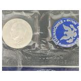 1971 Eisenhower UNC Silver Dollar 40 % Silver