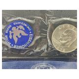 1972 Eisenhower UNC  40% Silver Dollar Coin