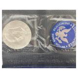 1974 Eisenhower UNC Silver Dollar 40 % Silver