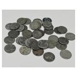 1943 - 40 Steel Wheat Penny Coins