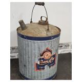 5 Gal Cream City Galvanized Can with Lids
