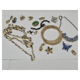 VTG Costume Jewelry Butterfkly Brooch +