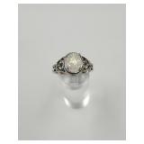 New 925 Silver Opal RingSZ 10