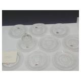 Fostoria Salad Plates & Butter Dish Dome