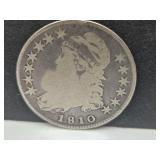 1810 Seated Liberty Silver Half Dollar Coin