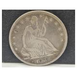 1876 Seated Liberty Half Dollar Silver Coin
