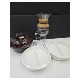 Marcrest Daisy Dot Dutch Oven, Coffee Carafe+