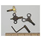 Vintage / Antique  Clock Keys