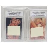 Two 1993 Celebrity Playboy Insert Cards