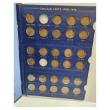 Lincoln Wheat Cent Penny Book 4 Coins Missing