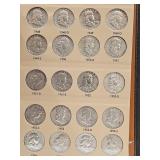 35 Franklin Silver Half Dollars 1948-63 See Book
