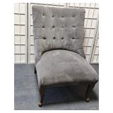 Parlor Chair with Pleated Back