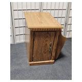 Side Table / Magazine Rack w Storage 21 x 14 x 21"