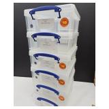6 Storage Bins (Great For Crafts) 13 x 11 x5"