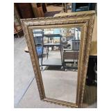 Vintage Framed Mirror, See Pics 25 x 47"