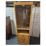 Cabinet on Wheels w Glass Doors 23x16.5x73