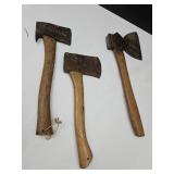 3 Vintage Hatchets & Axes