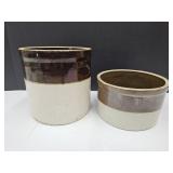 Half Gal & Gal Primitive Crocks