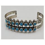 Sterling Silver Bracelet with Turquoise