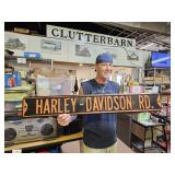 HARLEY DAVIDSON Embossed Street Sign  42" Long