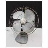 Vintage 13"h  Oscillating Table Fan