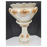 2 Piece Ceramic Jardiniere  28 1/2" high