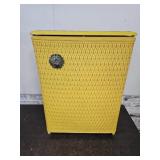 MCM Yellow Gold Clothes Hamper 19.5 x 11.5 x 26"h