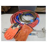 Air Hose, Water Hose, Gloves,  Lawn Tools