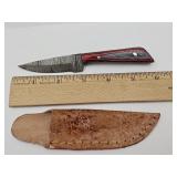 Damascus Knife with Sheath