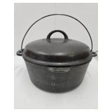 Cast Iron Wagner Ware Dutch Oven w Lid VGC