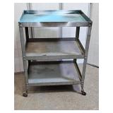 Metal Work Cart 19.5x28x37" H