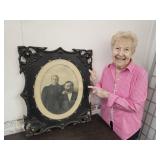 Antique Frame with  Special Grandma & Grandpa Pic