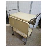 Vintage Cosco  Metal Cart with Drop Leaf