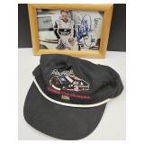 NASCAR Autographed FRamed Picture & Hat