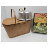 Posy Pitch Lawn Game, Redmon Basket & Cake Carrier