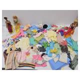 Vintage Barbie Dolls, Clothes, Hangers +
