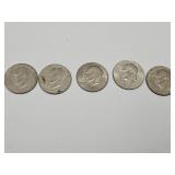 5 Ike Dollar Coins