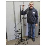 64" Tall Metal Spiral Plant Stand  see pics